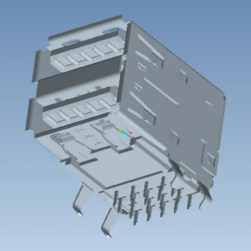 Extended USB 3.1 Double-Layer Rolled-Edge Connector - L000574