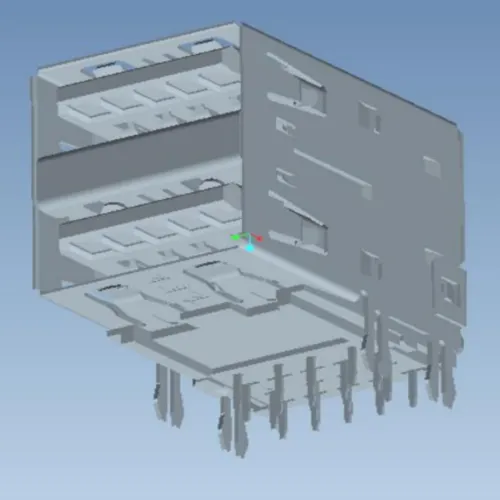 Extended USB 3.1 Double-Layer Straight-Edge Connector - L000630