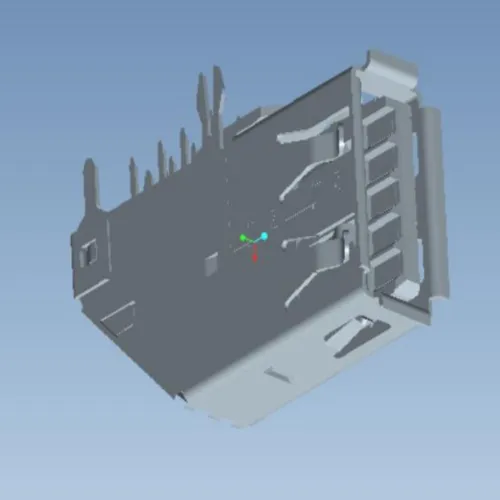 Forward USB 3.0 Side-Mount Forked-Pin Connector - C071329