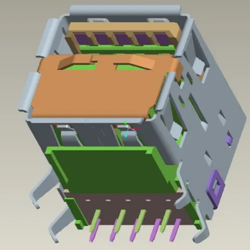 Modified USB 3.0 Raised Single-Layer Connector - C023669