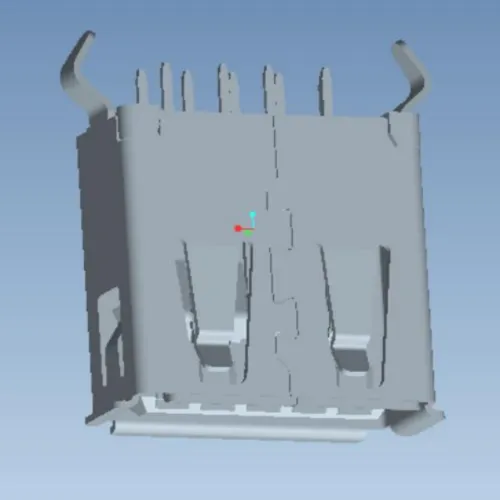 USB 3.0 Single-Layer 180 Degree Low-Profile Connector - L000518