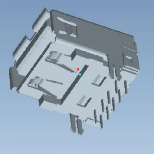 USB 3.0 Single-Layer 90 Degree Forked-Pin Connector - L000714