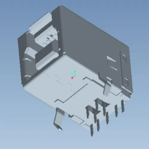 USB 3.0 Type-B Single-Layer 90 Degree Connector - L000428