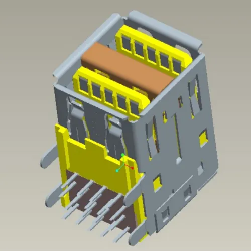 USB 3.1 Double-Layer Straight-Pin Connector - C071308