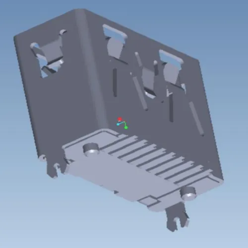 Vertical SMT USB 3.0 Single-Layer 180 Degree Connector - L000668