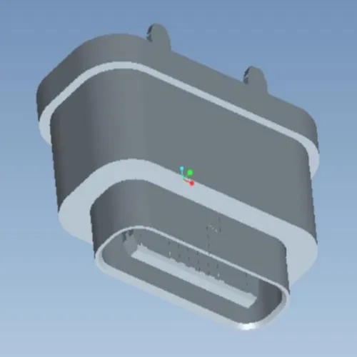 Waterproof Vertical Type-C 16P Connector - L000676