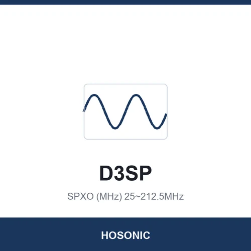 HOSONIC D3SP SPXO (MHz) 25~212.5MHz 3.2x2.5x1.2