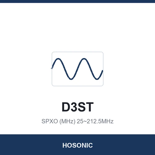 HOSONIC D3ST SPXO (MHz) 25~212.5MHz 3.2x2.5x1.2