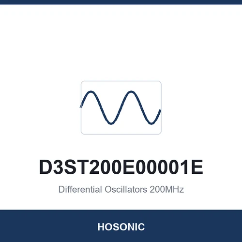 HOSONIC D3ST200E00001E Differential Oscillators 200MHz 3225