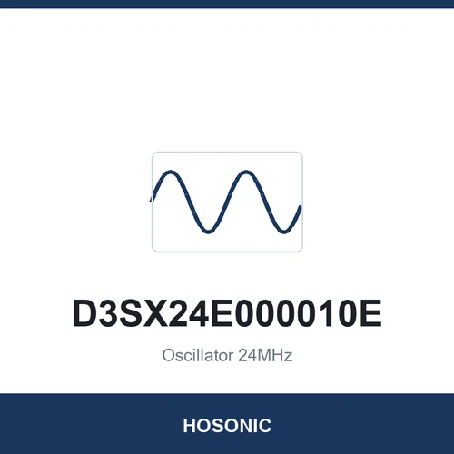 HOSONIC D3SX24E000010E Oscillator 24MHz 3225