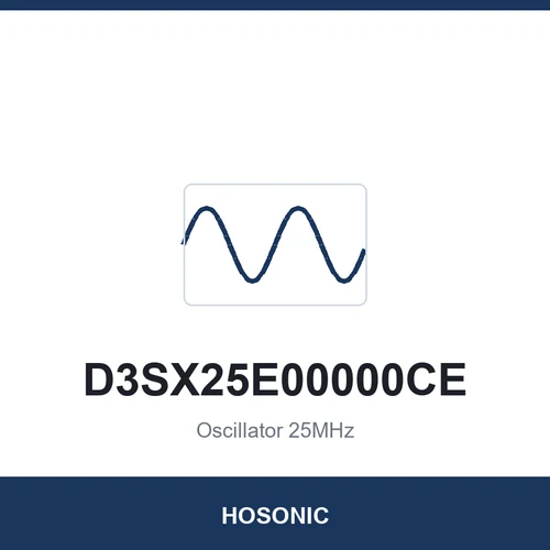 HOSONIC D3SX25E00000CE Oscillator 25MHz 3225
