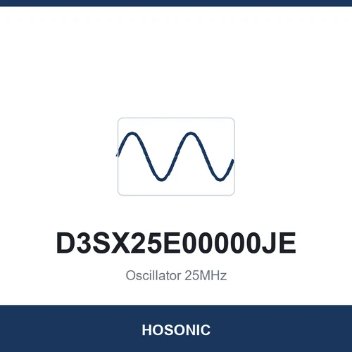 HOSONIC D3SX25E00000JE Oscillator 25MHz 3225