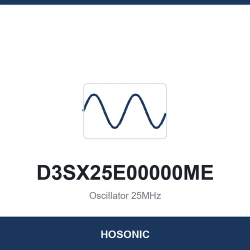 HOSONIC D3SX25E00000ME Oscillator 25MHz 3225