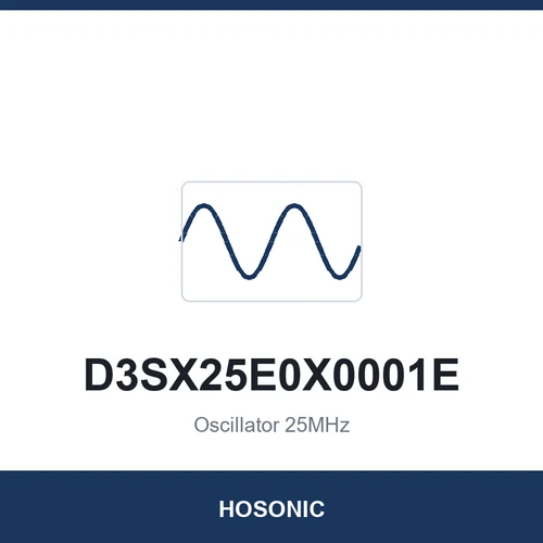 HOSONIC D3SX25E0X0001E Oscillator 25MHz 3225