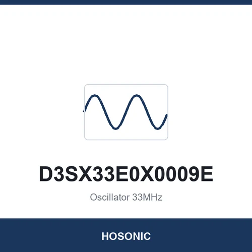 HOSONIC D3SX33E0X0009E Oscillator 33MHz 3225