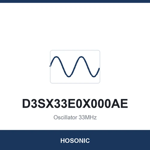 HOSONIC D3SX33E0X000AE Oscillator 33MHz 3225