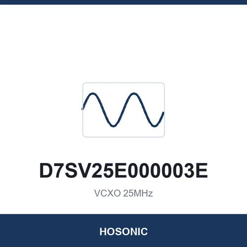 HOSONIC D7SV25E000003E VCXO 25MHz 7050