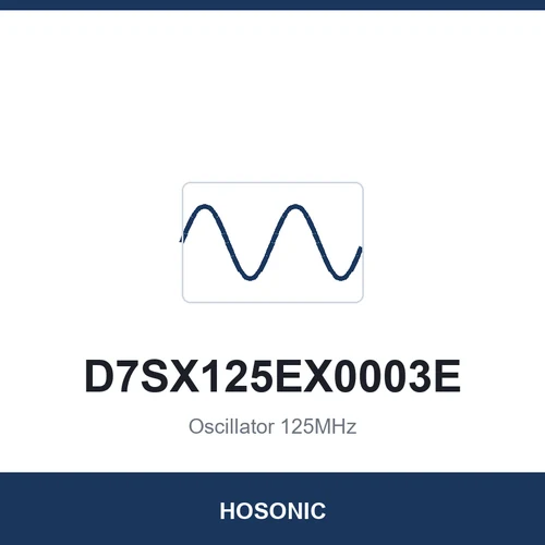 HOSONIC D7SX125EX0003E Oscillator 125MHz 7050