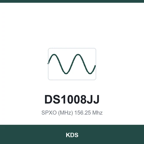KDS DS1008JJ SPXO (MHz) 156.25 Mhz 1.1x0.9x0.3