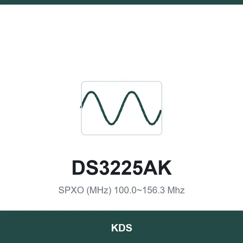 KDS DS3225AK SPXO (MHz) 100.0~156.3 Mhz 3.2x2.5x1.2