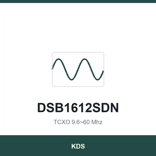 KDS DSB1612SDN TCXO 9.6~60 Mhz 1.6x1.2x0.6