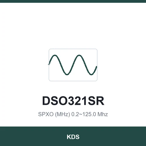 KDS DSO321SR SPXO (MHz) 0.2~125.0 Mhz 3.2x2.5x1.2