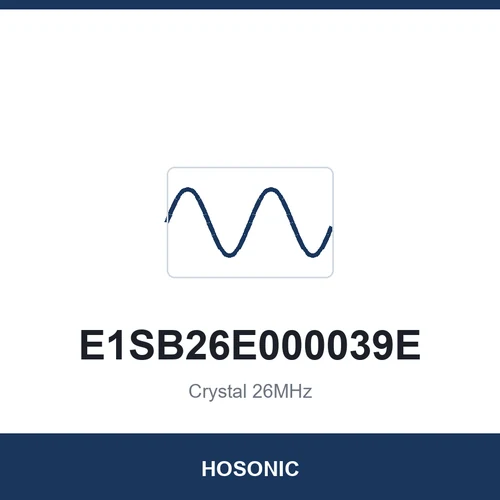 HOSONIC E1SB26E000039E Crystal 26MHz 2016