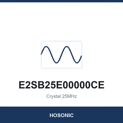 HOSONIC E2SB25E00000CE Crystal 25MHz 2520