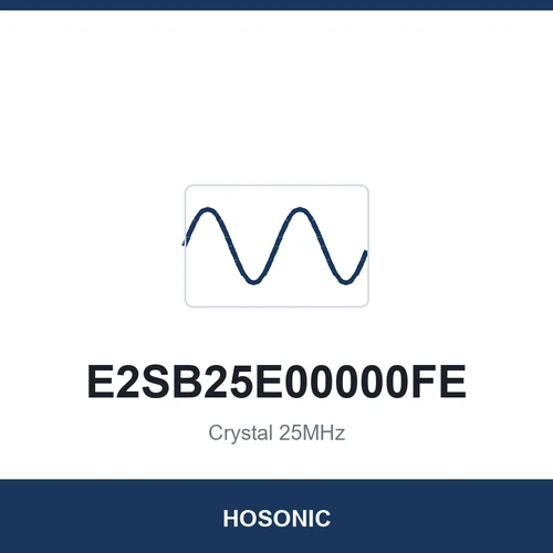HOSONIC E2SB25E00000FE Crystal 25MHz 2520