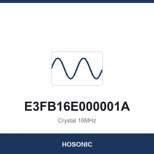 HOSONIC E3FB16E000001A Crystal 16MHz 3225
