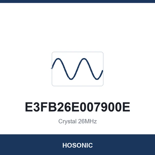 HOSONIC E3FB26E007900E Crystal 26MHz 3225