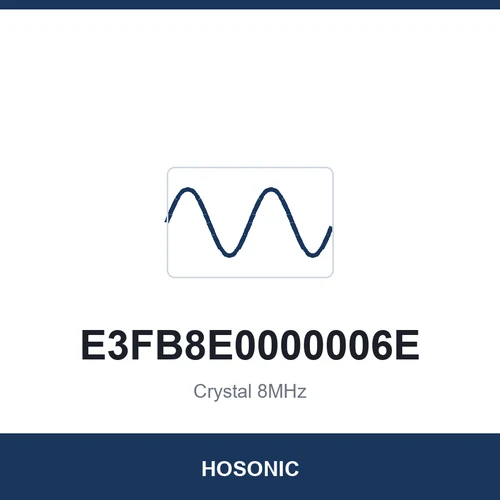 HOSONIC E3FB8E0000006E Crystal 8MHz 3225