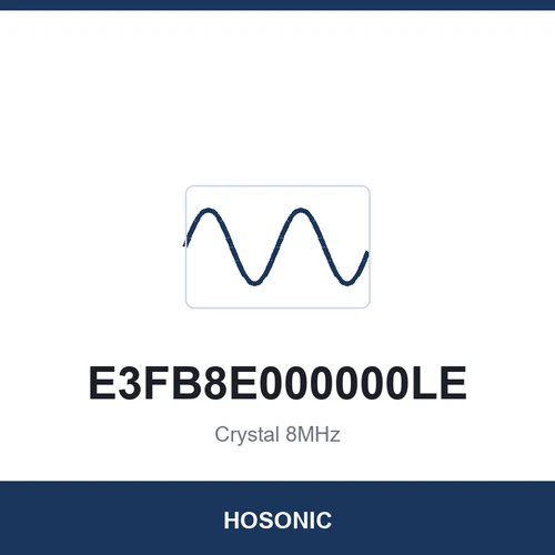 HOSONIC E3FB8E000000LE Crystal 8MHz 3225