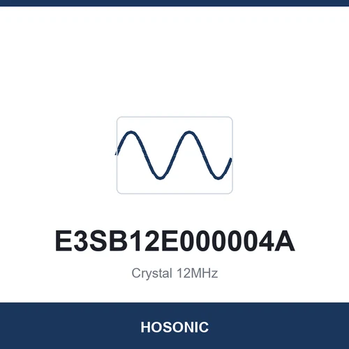 HOSONIC E3SB12E000004A Crystal 12MHz 3225