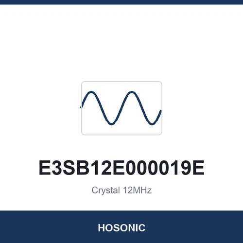 HOSONIC E3SB12E000019E Crystal 12MHz 3225