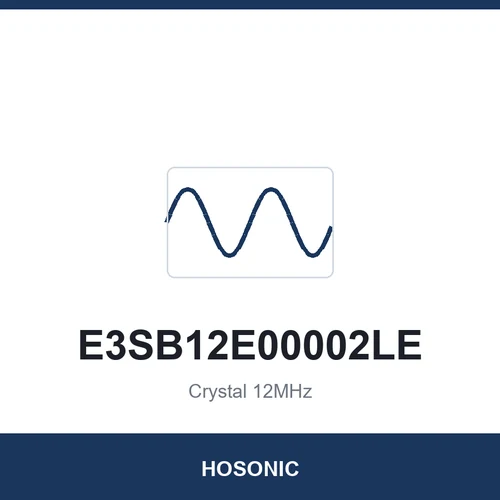 HOSONIC E3SB12E00002LE Crystal 12MHz 3225