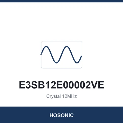 HOSONIC E3SB12E00002VE Crystal 12MHz 3225