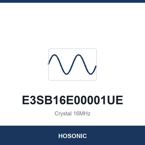 HOSONIC E3SB16E00001UE Crystal 16MHz 3225