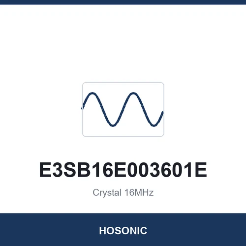 HOSONIC E3SB16E003601E Crystal 16MHz 3225