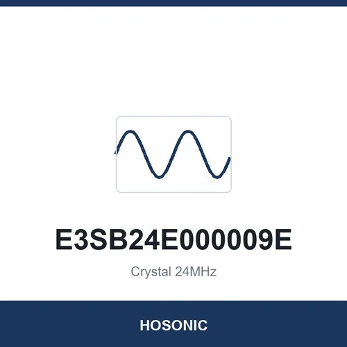 HOSONIC E3SB24E000009E Crystal 24MHz 3225