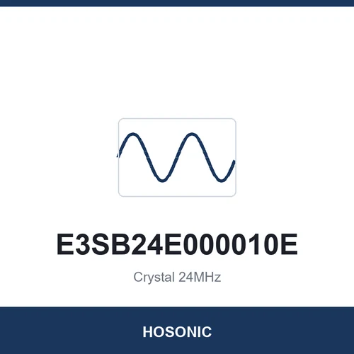 HOSONIC E3SB24E000010E Crystal 24MHz 3225