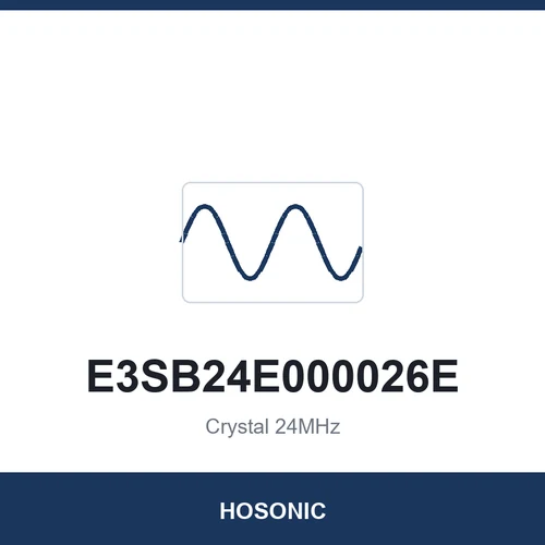 HOSONIC E3SB24E000026E Crystal 24MHz 3225