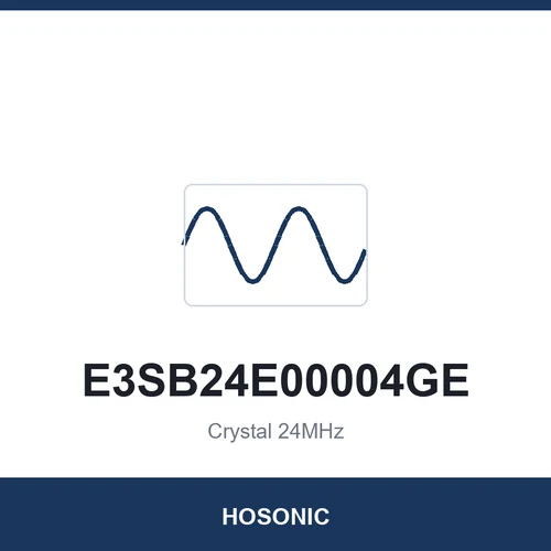 HOSONIC E3SB24E00004GE Crystal 24MHz 3225