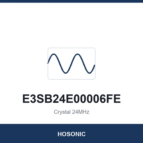 HOSONIC E3SB24E00006FE Crystal 24MHz 3225