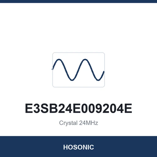 HOSONIC E3SB24E009204E Crystal 24MHz 3225