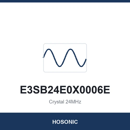 HOSONIC E3SB24E0X0006E Crystal 24MHz 3225