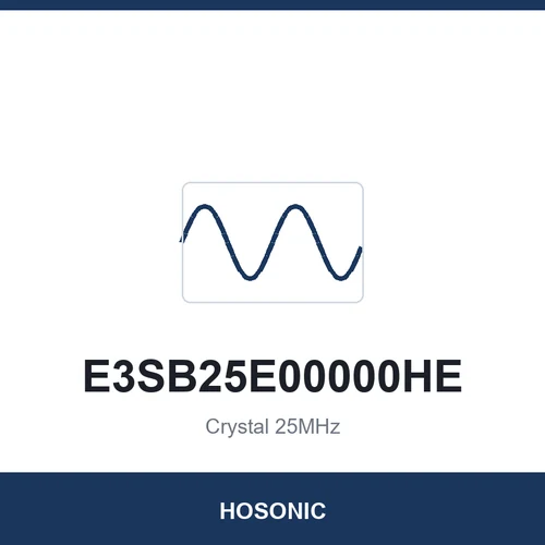 HOSONIC E3SB25E00000HE Crystal 25MHz 3225
