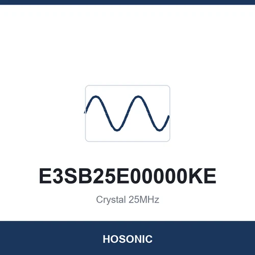 HOSONIC E3SB25E00000KE Crystal 25MHz 3225