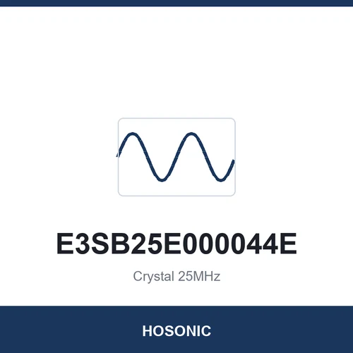 HOSONIC E3SB25E000044E Crystal 25MHz 3225