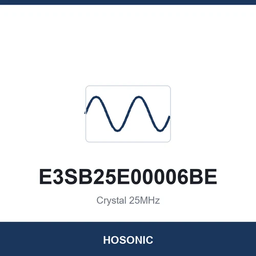 HOSONIC E3SB25E00006BE Crystal 25MHz 3225